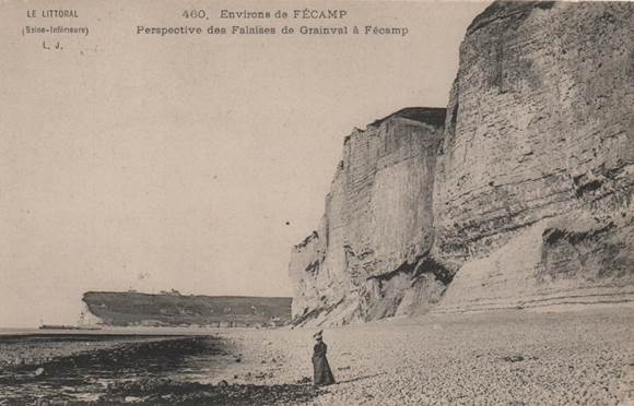 ENVIRONS DE FECAMP  PERSPECTIVE DES FALAISES DE GRAINVAL A FECAMP - Fécamp