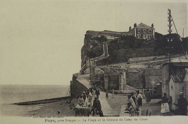 CPA (76) Seine Maritime - PUYS - Près Dieppe - La Plage Et Le Chemin Du Camp De César - Autres Communes