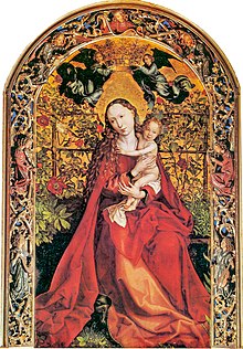 https://upload.wikimedia.org/wikipedia/commons/thumb/5/5e/Martin_Schongauer_Madonna_in_Rose_Garden.jpg/220px-Martin_Schongauer_Madonna_in_Rose_Garden.jpg