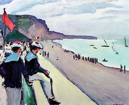 Beach at Fecamp by Albert Marquet