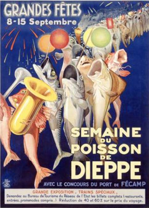 @@@ MAGNET - Semaine Du Poisson De Dieppe - Publicitaires